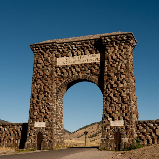 Roosevelt Arch, North Entrance to Yellowstone National Park